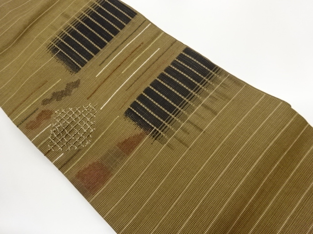 JAPANESE NAGOYA OBI / WOVEN RHOMBUS